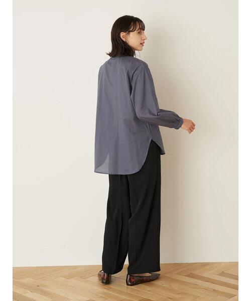 earth music&ecology(アースミュージックアンドエコロジー)の「ピンタックレースチュニック *(シャツ/ブラウス・レディース・ブラック/オフホワイト/ダークブルー/ピンクベージュ・FREE)」の22枚目の写真