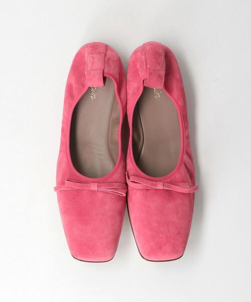 K.Spin（ケースピン）の「＜K.Spin(ケースピン)＞ スクエア フラット シューズ（バレエシューズ・レディース・ブラック/ピンク/シルバー・37/38/36）」の3枚目の写真