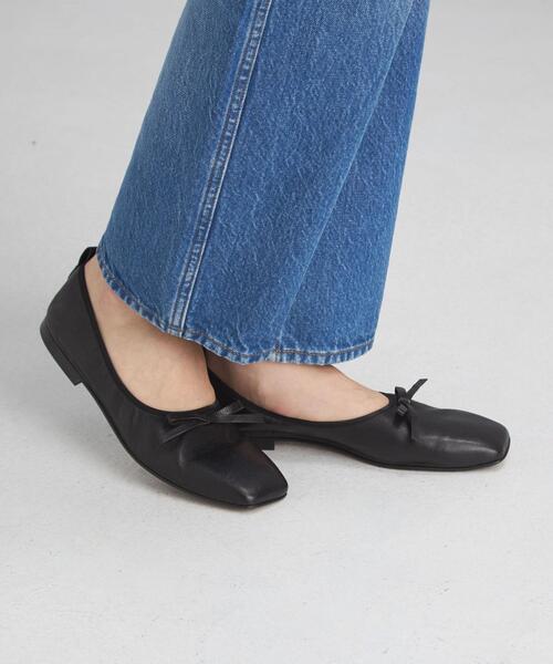 K.Spin（ケースピン）の「＜K.Spin(ケースピン)＞ スクエア フラット シューズ（バレエシューズ・レディース・ブラック/ピンク/シルバー・37/38/36）」の11枚目の写真