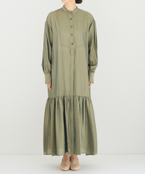 JOINT WORKS（ジョイントワークス）の「J-ブザム スソキリカエシャツワンピース（シャツワンピース・レディース・ベージュ/カーキ/ブラック・FREE）」の14枚目の写真