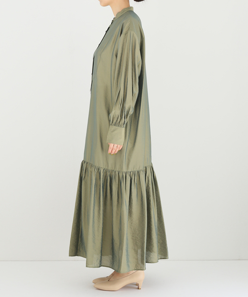 JOINT WORKS（ジョイントワークス）の「J-ブザム スソキリカエシャツワンピース（シャツワンピース・レディース・ベージュ/カーキ/ブラック・FREE）」の15枚目の写真