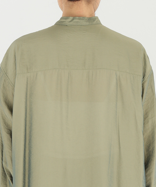 JOINT WORKS（ジョイントワークス）の「J-ブザム スソキリカエシャツワンピース（シャツワンピース・レディース・ベージュ/カーキ/ブラック・FREE）」の18枚目の写真