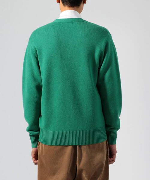 セール】スーパーファインラムウール Vネックカーディガン セール】スーパーファインラムウール Vネックカーディガン