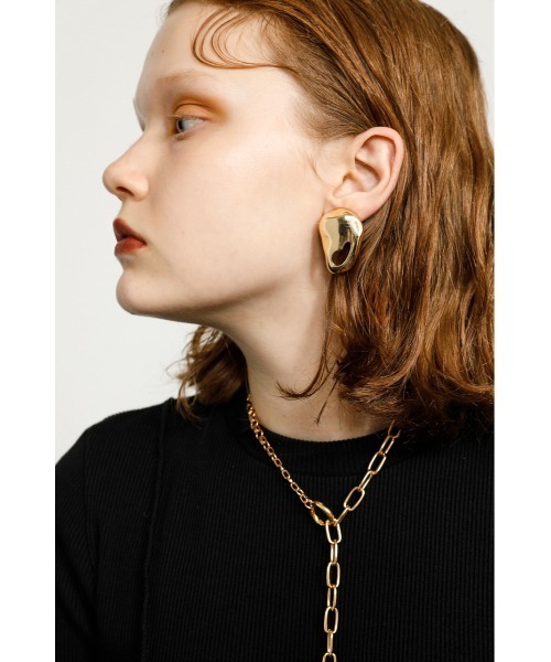 SLY(スライ)の「RICH COATING DEFORMED EARRING イヤリング(イヤリング・レディース・シルバー/ゴールド・FREE)」の20枚目の写真