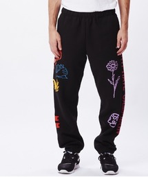 OBEY | OBEY/オベイ 裏起毛 プリント&刺繍入り スウェットパンツ(スウェットパンツ)