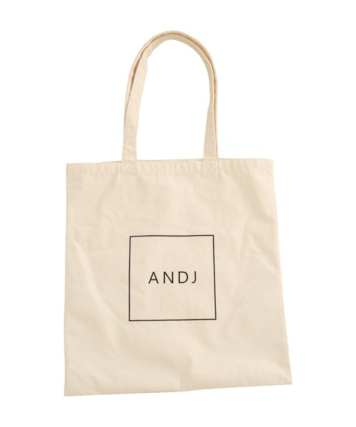 ＡＮＤＪ（アンドジェイ）の「ANDJロゴトートバッグ（トートバッグ・レディース・オフホワイト/ブラック・M）」の12枚目の写真