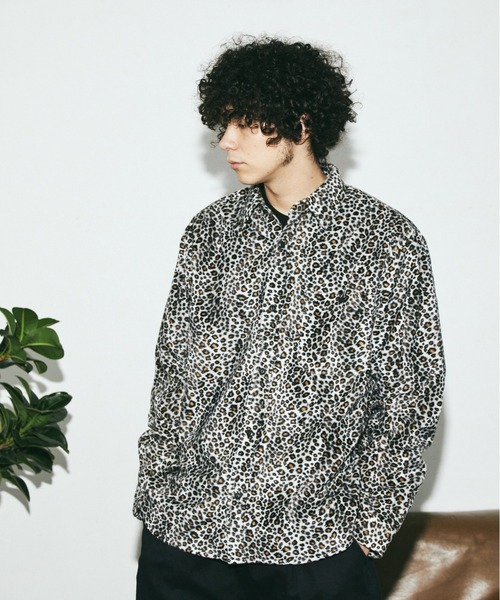 DEAR LAUREL(ディアローレル)の「DEAR LAUREL/ディアローレル シャツ D21F2602(シャツ/ブラウス・メンズ・ホワイト/ブラウン・M/L)」の1枚目の写真