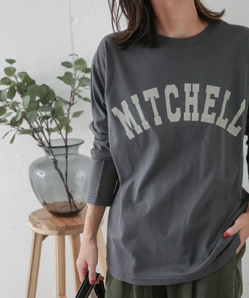 URBAN RESEARCH DOORS（アーバンリサーチドアーズ）の「カレッジロゴプリントTシャツ（Tシャツ/カットソー・レディース・アイボリー/グレー系その他/スミクロ・ONE）」の4枚目の写真