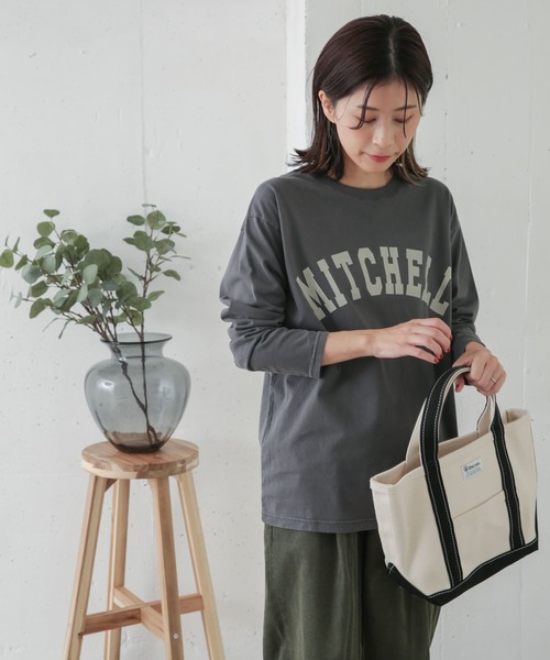URBAN RESEARCH DOORS（アーバンリサーチドアーズ）の「カレッジロゴプリントTシャツ（Tシャツ/カットソー・レディース・アイボリー/グレー系その他/スミクロ・ONE）」の8枚目の写真
