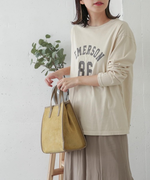 URBAN RESEARCH DOORS（アーバンリサーチドアーズ）の「カレッジロゴプリントTシャツ（Tシャツ/カットソー・レディース・アイボリー/グレー系その他/スミクロ・ONE）」の14枚目の写真