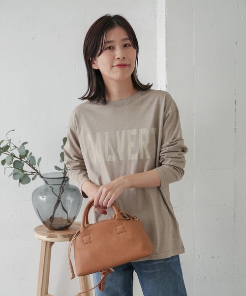 URBAN RESEARCH DOORS（アーバンリサーチドアーズ）の「カレッジロゴプリントTシャツ（Tシャツ/カットソー・レディース・アイボリー/グレー系その他/スミクロ・ONE）」の22枚目の写真