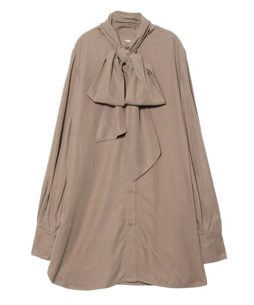 LAGUNAMOON（ラグナムーン）の「ボリュームボウタイブラウス（シャツ/ブラウス・レディース・ベージュ/ブラウン/プラム・FREE）」の15枚目の写真