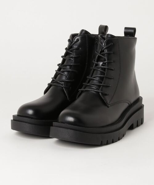 LibertyDoll（リバティードール）の「LIBERTYDOLL / [超軽量]スクエアトゥトラックソールレースアップブーツ (9081)　コンバットブーツ　ショートブーツ（ブーツ・レディース・ブラック/アイボリー/ホワイト/ダークブラウン/ブラック系その他・LL/S/M/L/3L/SS/40/41/42/44/43）」の16枚目の写真