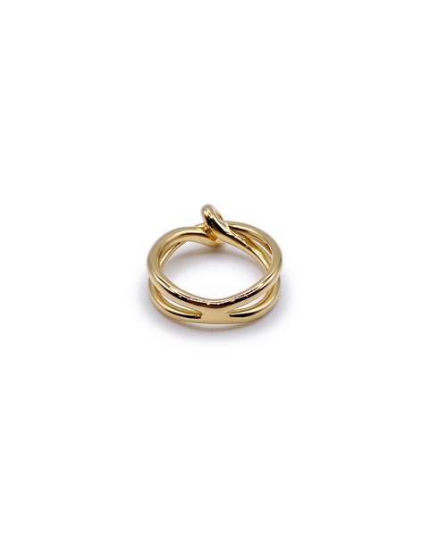 Blanche(ブランシュ)の「Blanche ブランシュ タイデザインピンキーリング Tricot (トリコ) GOLD(リング・レディース・ゴールド・#4/#5/#6)」の4枚目の写真