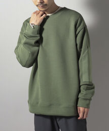 GLOSTER | 【GLOSTER/グロスター】QUARTER GAUGE COMBAT SWEATER エルボーパッチ プルオーバースウェット(スウェット)