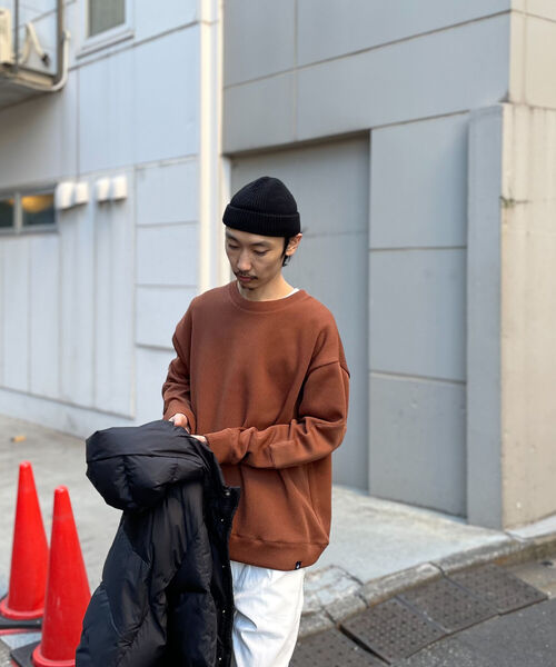 GLOSTER（グロスター）の「【GLOSTER/グロスター】QUARTER GAUGE COMBAT SWEATER エルボーパッチ プルオーバースウェット（スウェット・メンズ・オフホワイト/ブラウン/ライトグリーン/チャコールグレー・LARGE/MEDIUM）」の7枚目の写真