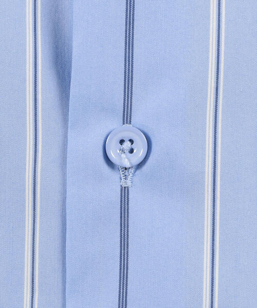TOMORROWLAND (トゥモローランド)の「コットンナイロンポリウレタン ストライプバンドカラーシャツ(シャツ/ブラウス・メンズ・ベージュ系その他/ブルー系その他2/ブルー系その他4・S/M/XS)」の12枚目の写真