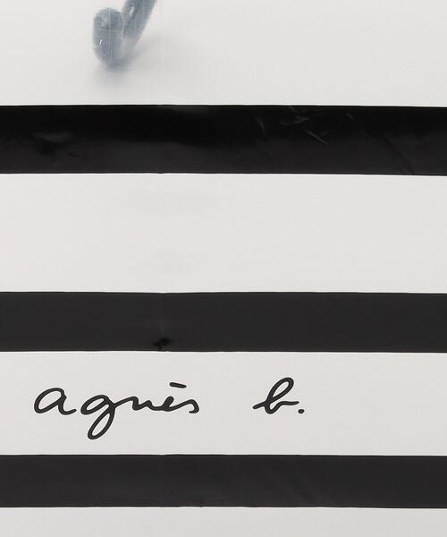 agnes b.（アニエスベー）の「WEB限定　GT87 PARAPLUIE　ボーダー長傘（長傘・レディース・ブラック・UNI）」の6枚目の写真