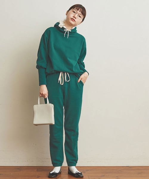 fig Ｌondon（フィグロンドン）の「●professional　puff PO（スウェット・レディース・グレー/グリーン・FREE）」の6枚目の写真