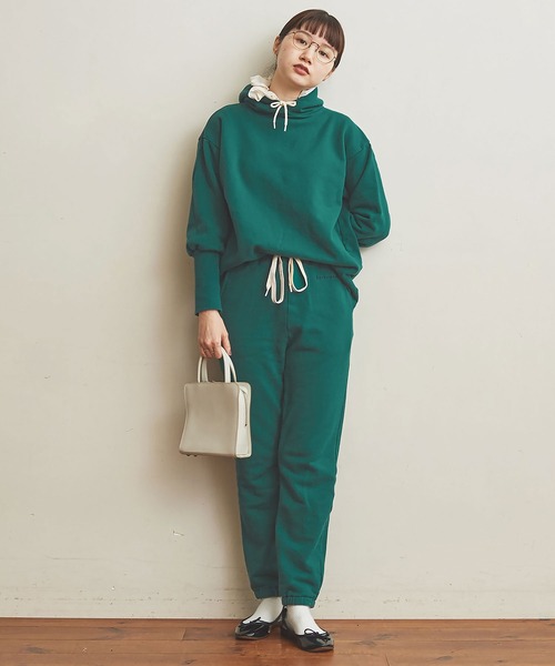 fig Ｌondon（フィグロンドン）の「●professional　puff PO（スウェット・レディース・グレー/グリーン・FREE）」の15枚目の写真