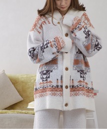 acro | ショールカラージャガード柄カウチン/AC1263(ルームウェア/パジャマ)