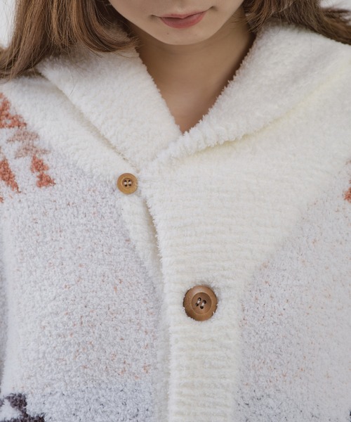 acro(アクロ)の「ショールカラージャガード柄カウチン/AC1263(ルームウェア/パジャマ・レディース・アイボリー・フリ-)」の11枚目の写真