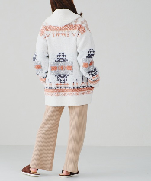 acro(アクロ)の「ショールカラージャガード柄カウチン/AC1263(ルームウェア/パジャマ・レディース・アイボリー・フリ-)」の16枚目の写真