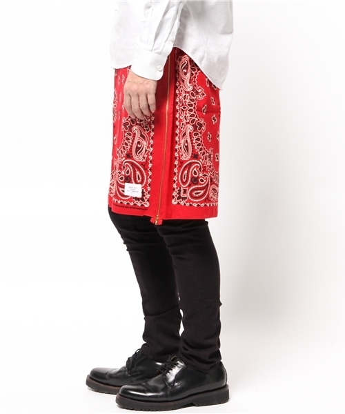 MYE-DO'（マイ・ドゥ）の「バンダナスカート（スカート・メンズ・ホワイト/ブラック/サックスブルー/ネイビー/レッド・FREE）」の6枚目の写真