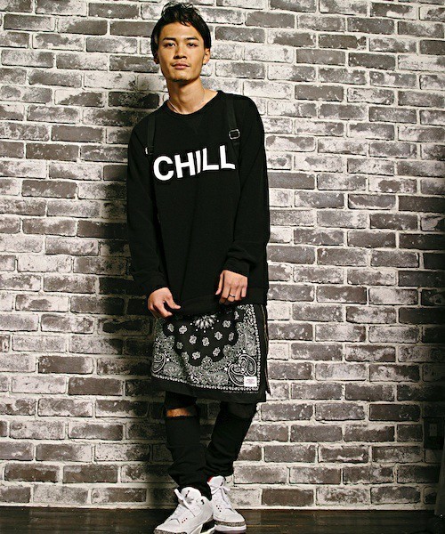 MYE-DO'（マイ・ドゥ）の「バンダナスカート（スカート・メンズ・ホワイト/ブラック/サックスブルー/ネイビー/レッド・FREE）」の18枚目の写真