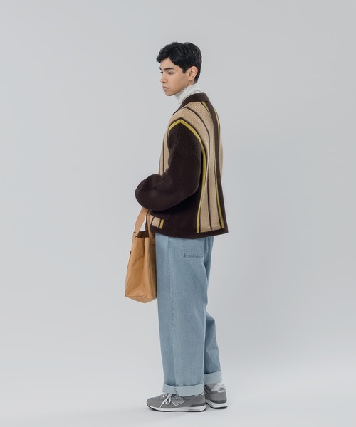 MUHET（ミュエータ）の「ストライプカーディガン（カーディガン/ボレロ・レディース・ダークブラウン/グリーン・SMALL/MEDIUM/X-LARGE）」の16枚目の写真