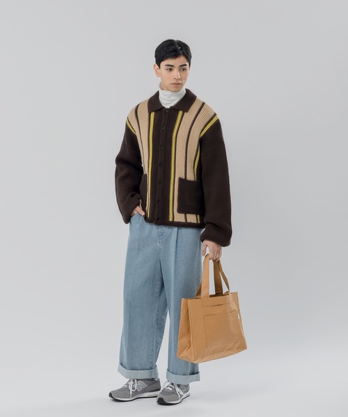 MUHET（ミュエータ）の「ストライプカーディガン（カーディガン/ボレロ・レディース・ダークブラウン/グリーン・SMALL/MEDIUM/X-LARGE）」の17枚目の写真