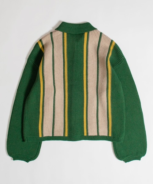 MUHET（ミュエータ）の「ストライプカーディガン（カーディガン/ボレロ・レディース・ダークブラウン/グリーン・SMALL/MEDIUM/X-LARGE）」の21枚目の写真