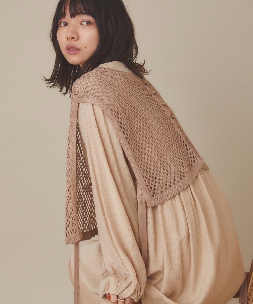 moi tytto（モイテュット）の「アソートベスト（ベスト・レディース・ベージュ/モカ/ナチュラル/ベージュ系その他・FREE）」の4枚目の写真