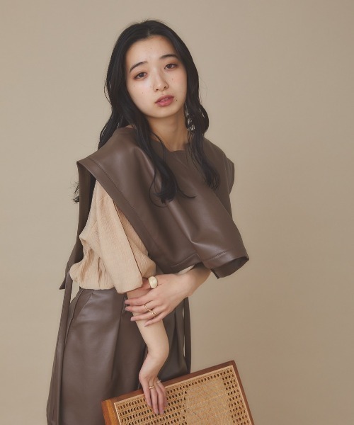 moi tytto（モイテュット）の「アソートベスト（ベスト・レディース・ベージュ/モカ/ナチュラル/ベージュ系その他・FREE）」の6枚目の写真