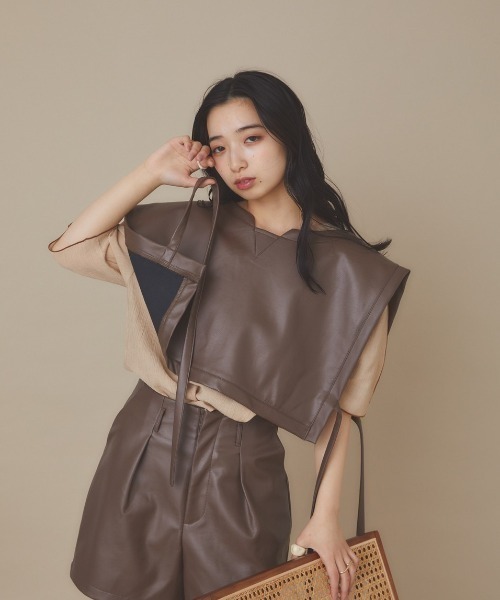 moi tytto（モイテュット）の「アソートベスト（ベスト・レディース・ベージュ/モカ/ナチュラル/ベージュ系その他・FREE）」の7枚目の写真