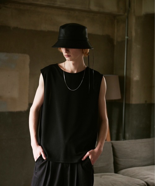 ln fortis（ロンフォルティス）の「ln fortis - ドライタッチノースリーブシャツ（タンクトップ・メンズ・ホワイト/ブラック・SMALL/MEDIUM）」の16枚目の写真