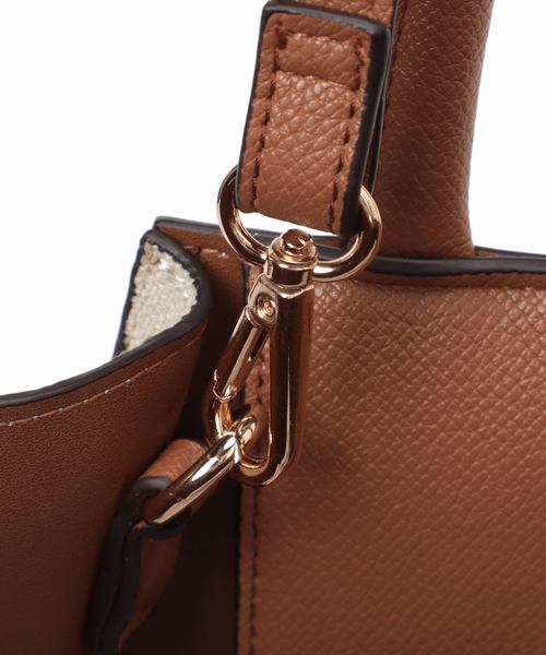 SLOBE IENA（スローブイエナ）の「SLOBE IENA ステッチデザインバッグ◆（ハンドバッグ・レディース・ホワイト/キャメル・FREE）」の10枚目の写真