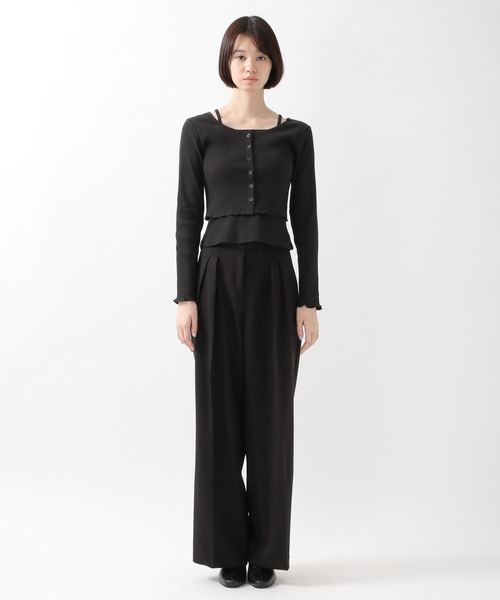 ALAND（エーランド）の「3.3Field Trip／2-TUCK ワイドパンツ　2265713（スラックス・レディース・グレー/ブラック・SMALL/MEDIUM）」の16枚目の写真