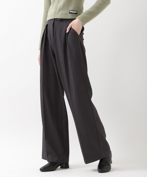 ALAND（エーランド）の「3.3Field Trip／2-TUCK ワイドパンツ　2265713（スラックス・レディース・グレー/ブラック・SMALL/MEDIUM）」の9枚目の写真