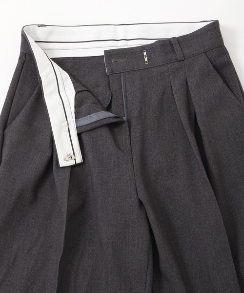 ALAND（エーランド）の「3.3Field Trip／2-TUCK ワイドパンツ　2265713（スラックス・レディース・グレー/ブラック・SMALL/MEDIUM）」の18枚目の写真