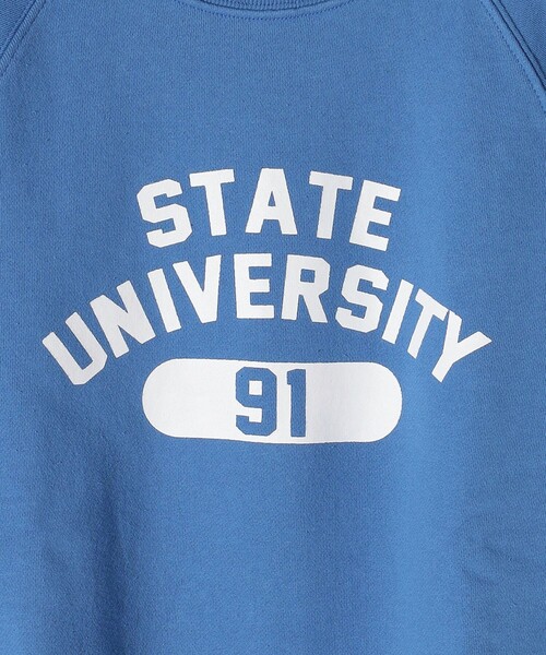 SHIPS any(シップス エニィ)の「【SHIPS any別注】THE KNiTS: ラグラン ポップ ロゴ スウェット(スウェット・レディース・グレー/ブルー/ナチュラル・ONE SIZE)」の12枚目の写真