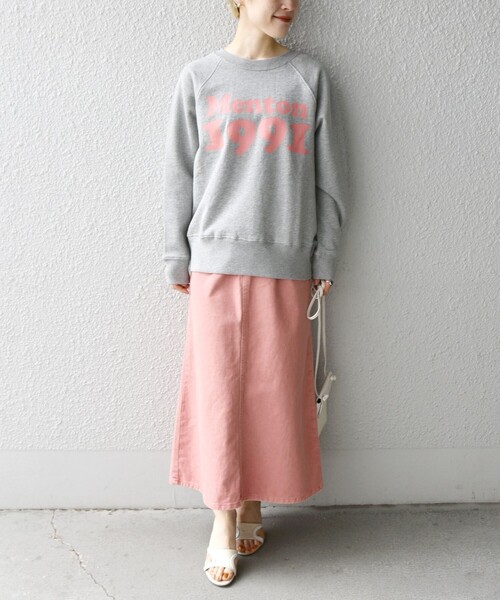 SHIPS any(シップス エニィ)の「【SHIPS any別注】THE KNiTS: ラグラン ポップ ロゴ スウェット(スウェット・レディース・グレー/ブルー/ナチュラル・ONE SIZE)」の20枚目の写真