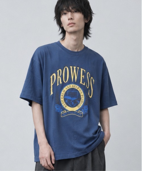 NO WAY(ノーウェイ)の「/Bl/天竺プリントTシャツ 半袖(Tシャツ/カットソー・レディース・ブルー/杢グレー/スミクロ・MEDIUM/LARGE/FREE)」の3枚目の写真