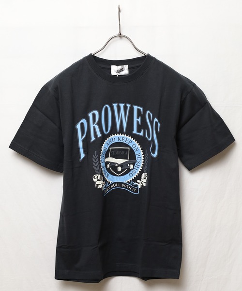 NO WAY(ノーウェイ)の「/Bl/天竺プリントTシャツ 半袖(Tシャツ/カットソー・レディース・ブルー/杢グレー/スミクロ・MEDIUM/LARGE/FREE)」の4枚目の写真