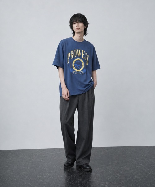 NO WAY(ノーウェイ)の「/Bl/天竺プリントTシャツ 半袖(Tシャツ/カットソー・レディース・ブルー/杢グレー/スミクロ・MEDIUM/LARGE/FREE)」の12枚目の写真