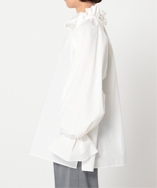 CITYSHOP（シティーショップ）の「COTTON SMOCK ブラウス（シャツ/ブラウス・レディース・ブラック/ホワイト・FREE）」の9枚目の写真
