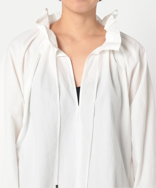 CITYSHOP（シティーショップ）の「COTTON SMOCK ブラウス（シャツ/ブラウス・レディース・ブラック/ホワイト・FREE）」の12枚目の写真
