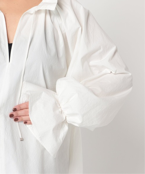 CITYSHOP（シティーショップ）の「COTTON SMOCK ブラウス（シャツ/ブラウス・レディース・ブラック/ホワイト・FREE）」の14枚目の写真