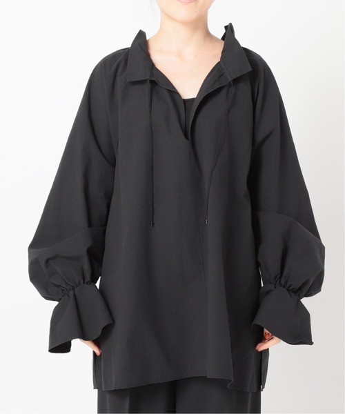 CITYSHOP（シティーショップ）の「COTTON SMOCK ブラウス（シャツ/ブラウス・レディース・ブラック/ホワイト・FREE）」の17枚目の写真