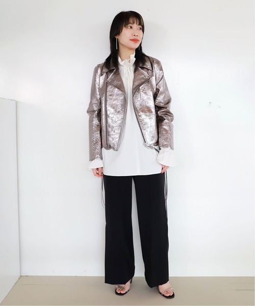 CITYSHOP（シティーショップ）の「COTTON SMOCK ブラウス（シャツ/ブラウス・レディース・ブラック/ホワイト・FREE）」の22枚目の写真